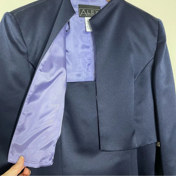 Alex Evenings Women's Maxi Formal Jacket Dress Vintage Y2K Made in USA  modest - Picture 4 of 16